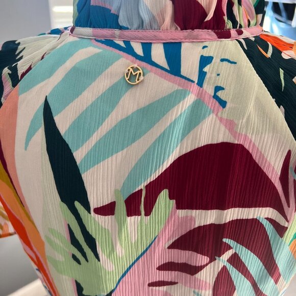 Marie Oliver 100% Silk Frida Flutter Sleeve Dress – Size Medium - Picture 10 of 11